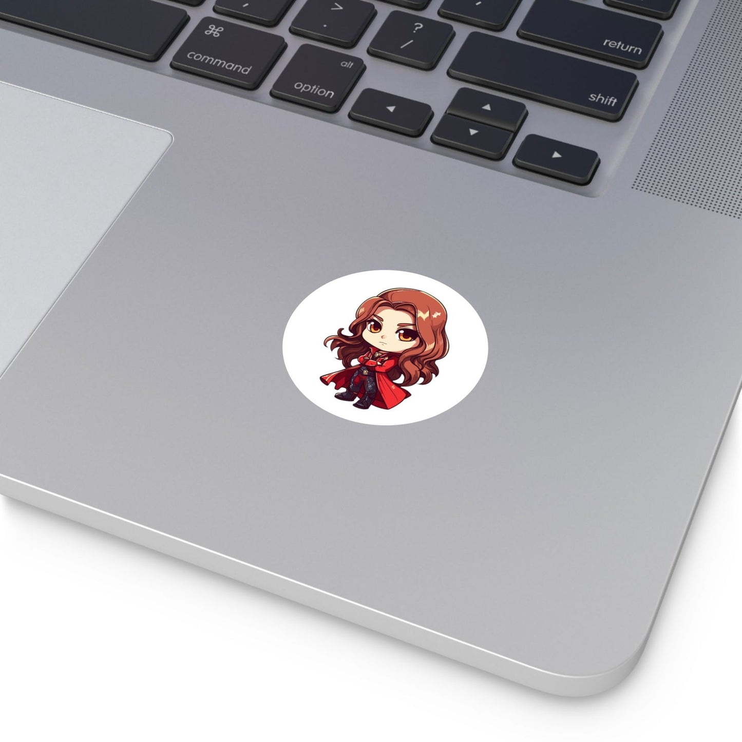 Scarlet Round Vinyl Stickers - Little Luvin Stitches