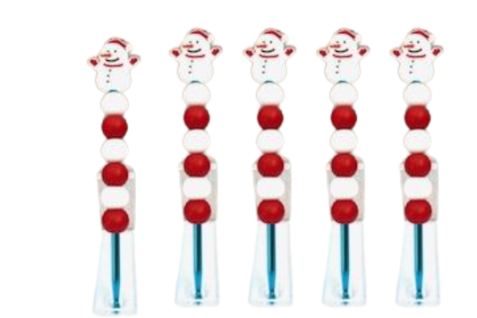 Snowman Beaded Crochet Hook - Little Luvin Stitches