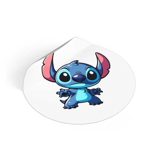 Stich V2 Round Vinyl Stickers - Little Luvin Stitches