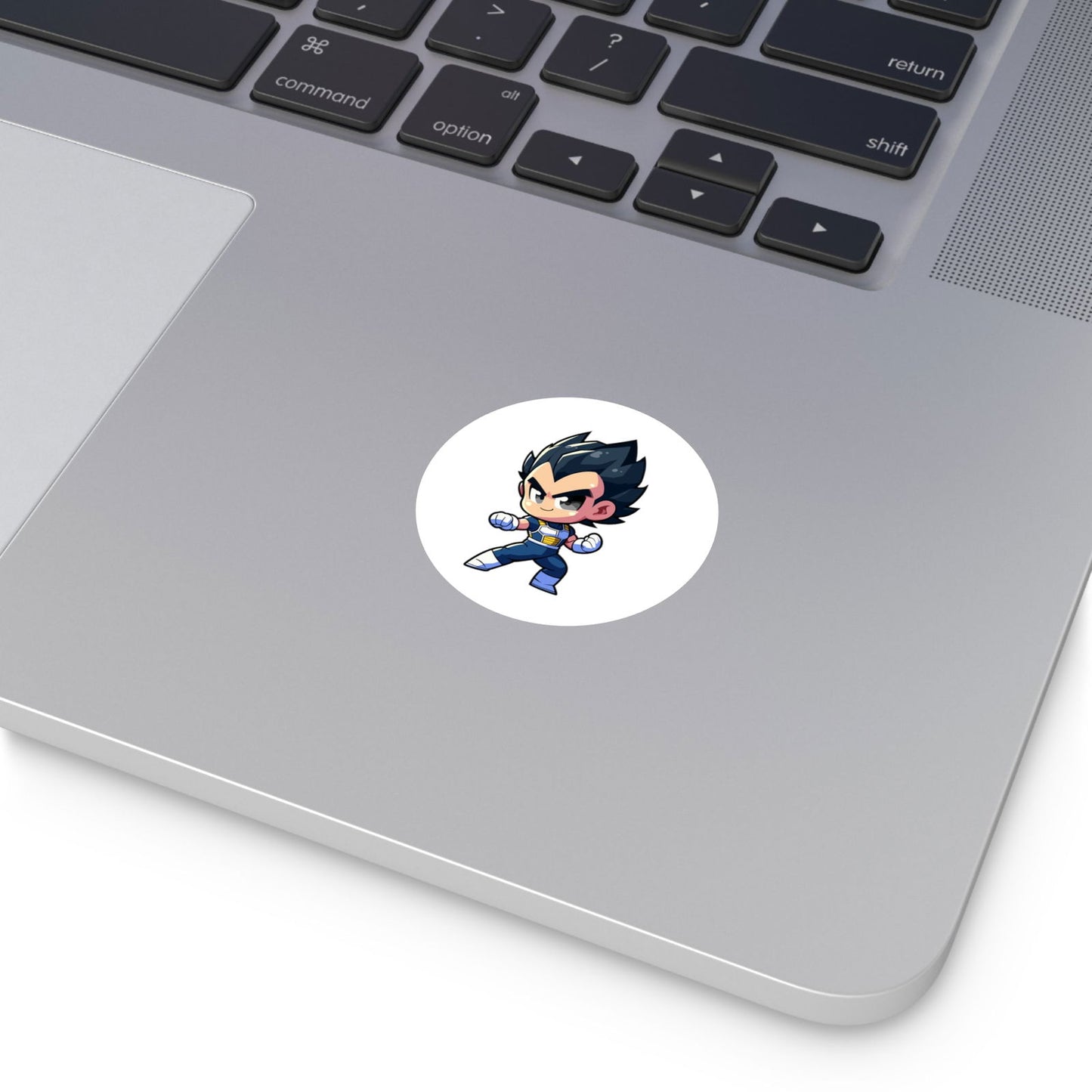 Vegeta Round Vinyl Stickers - Little Luvin Stitches