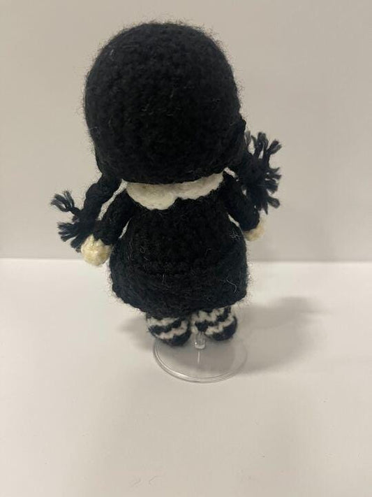 Wednesday Addams Handmade Plushie - Little Luvin Stitches