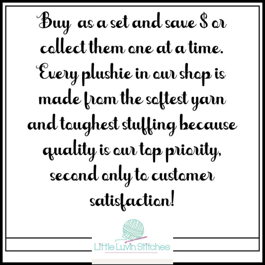 Video Game Plushies, Buy as a Set or Individually