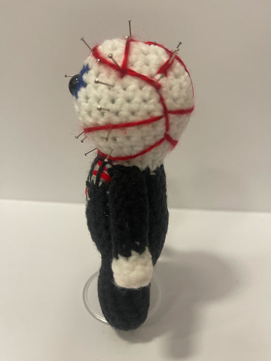 Pin Head Horror Movie Plushie, Handmade Crochet