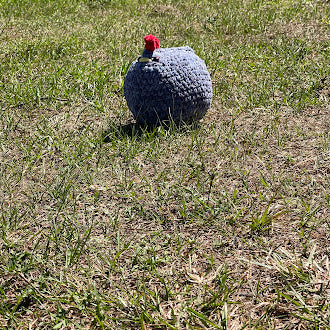 Betty Blue Hen Handmade Crochet Plushie