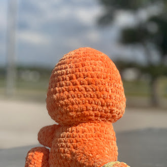 Charmander Handmade Crochet Plushie, Crochet Collectible Toy