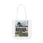 Mac the Mushroom Adventure Canvas Tote Bag, 3 Sizes,  5-Color Straps