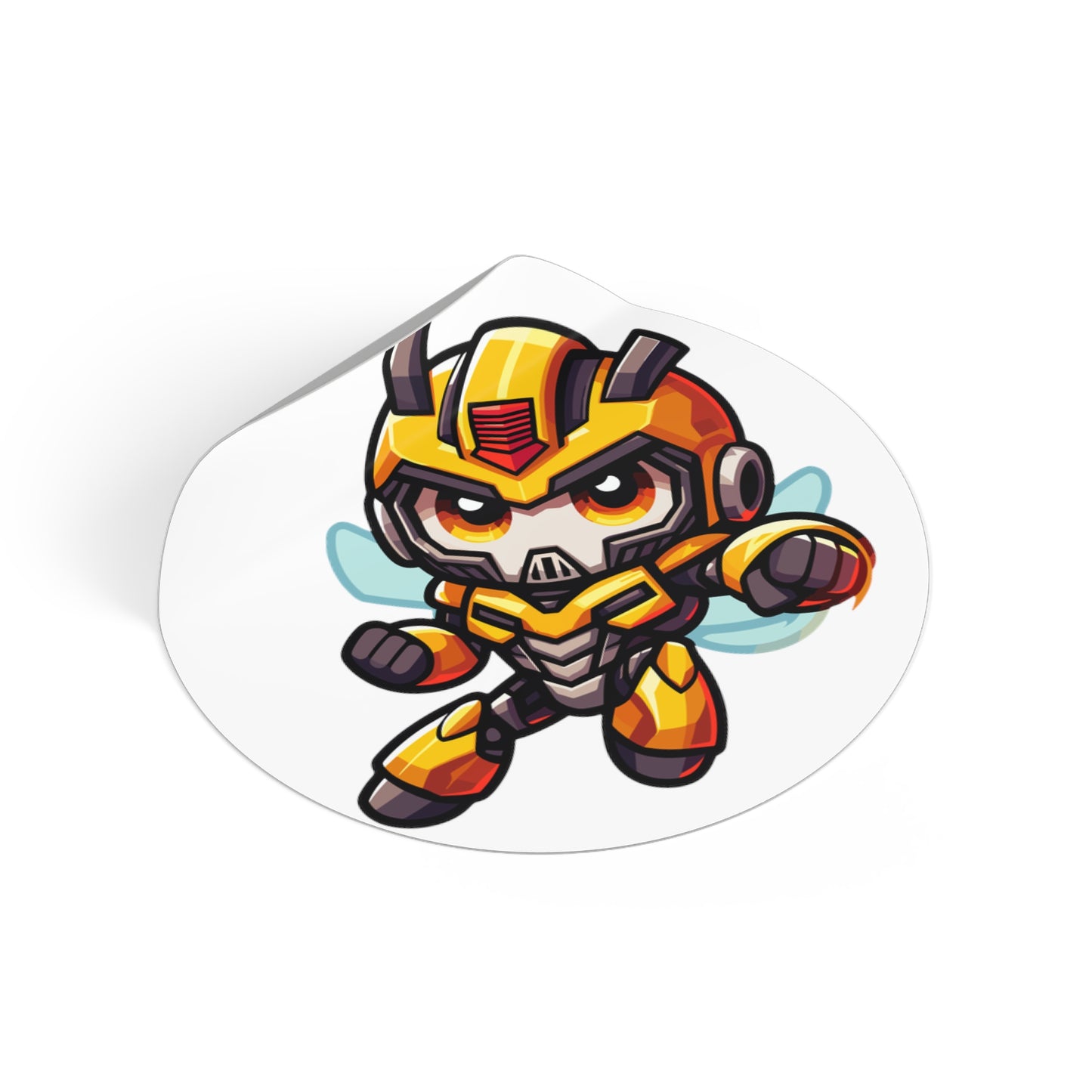 Bumblebee V2 Round Vinyl Stickers