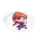 Anna V3 Round Vinyl Stickers