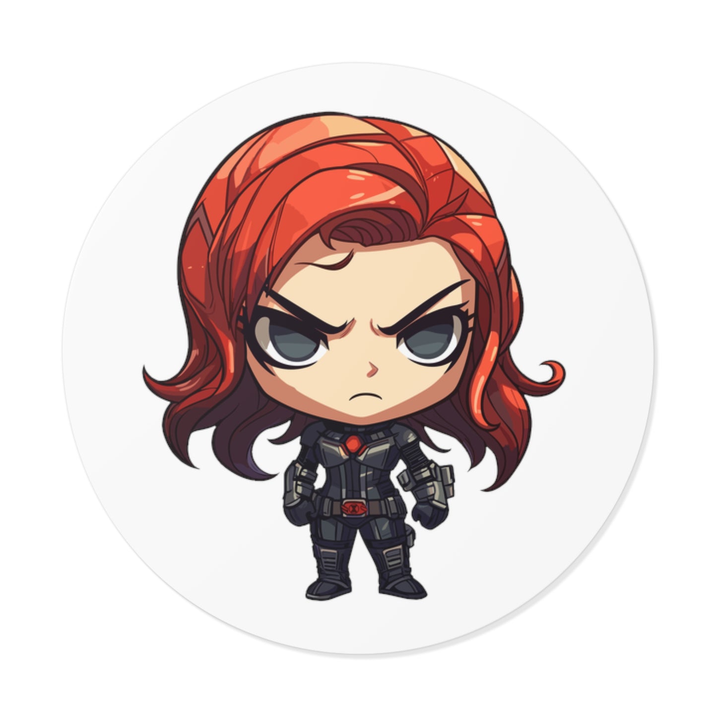 Blackwidow Round Vinyl Stickers