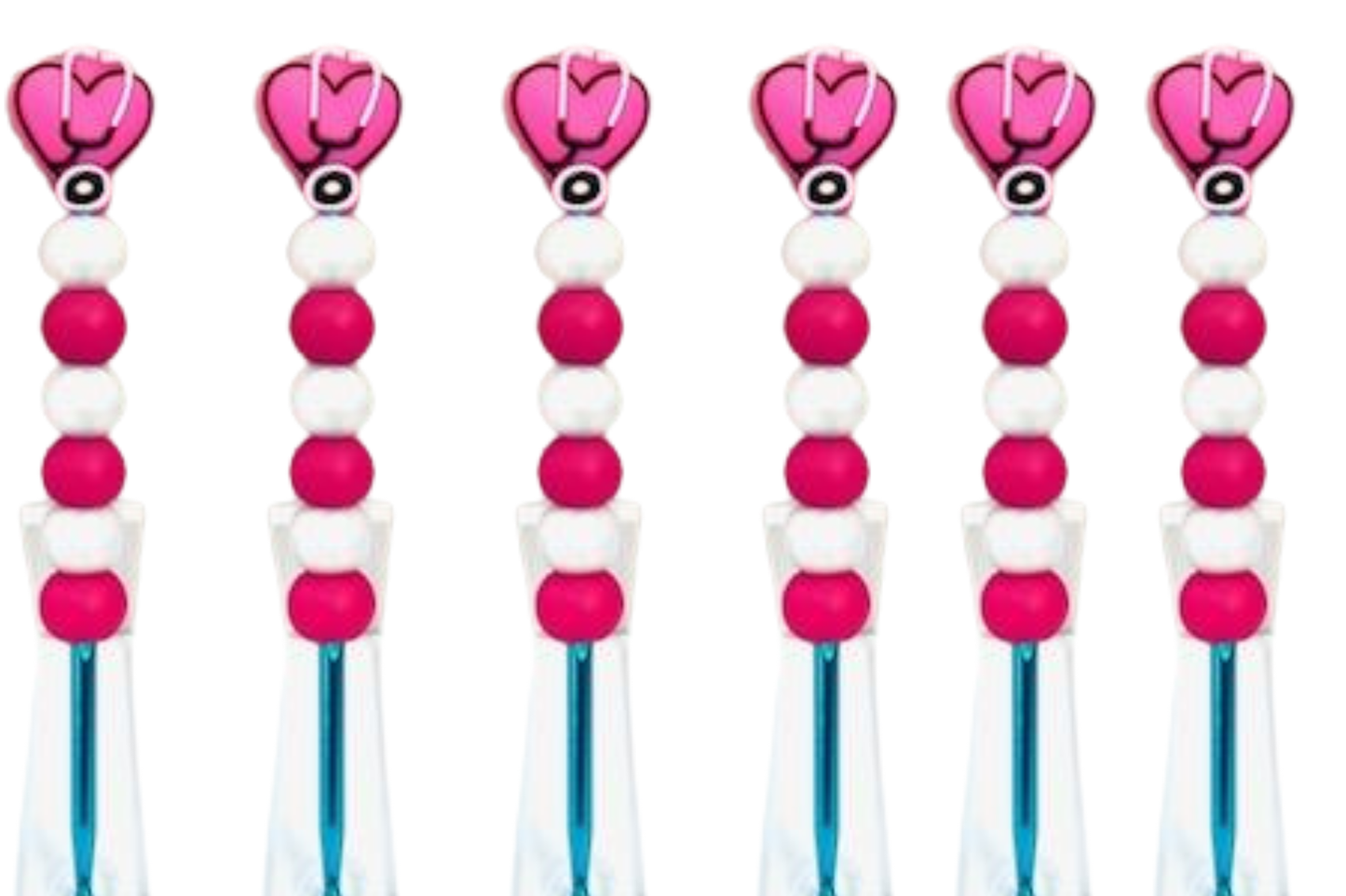 Nurse Heart Beaded Crochet Hook