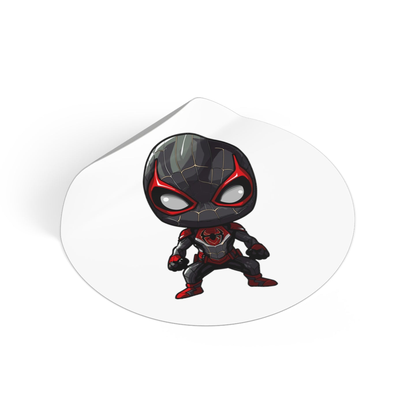 Miles Morales Round Vinyl Stickers