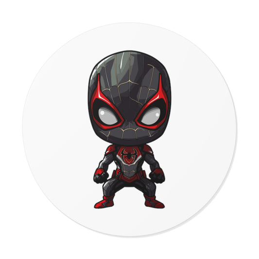 Miles Morales Round Vinyl Stickers