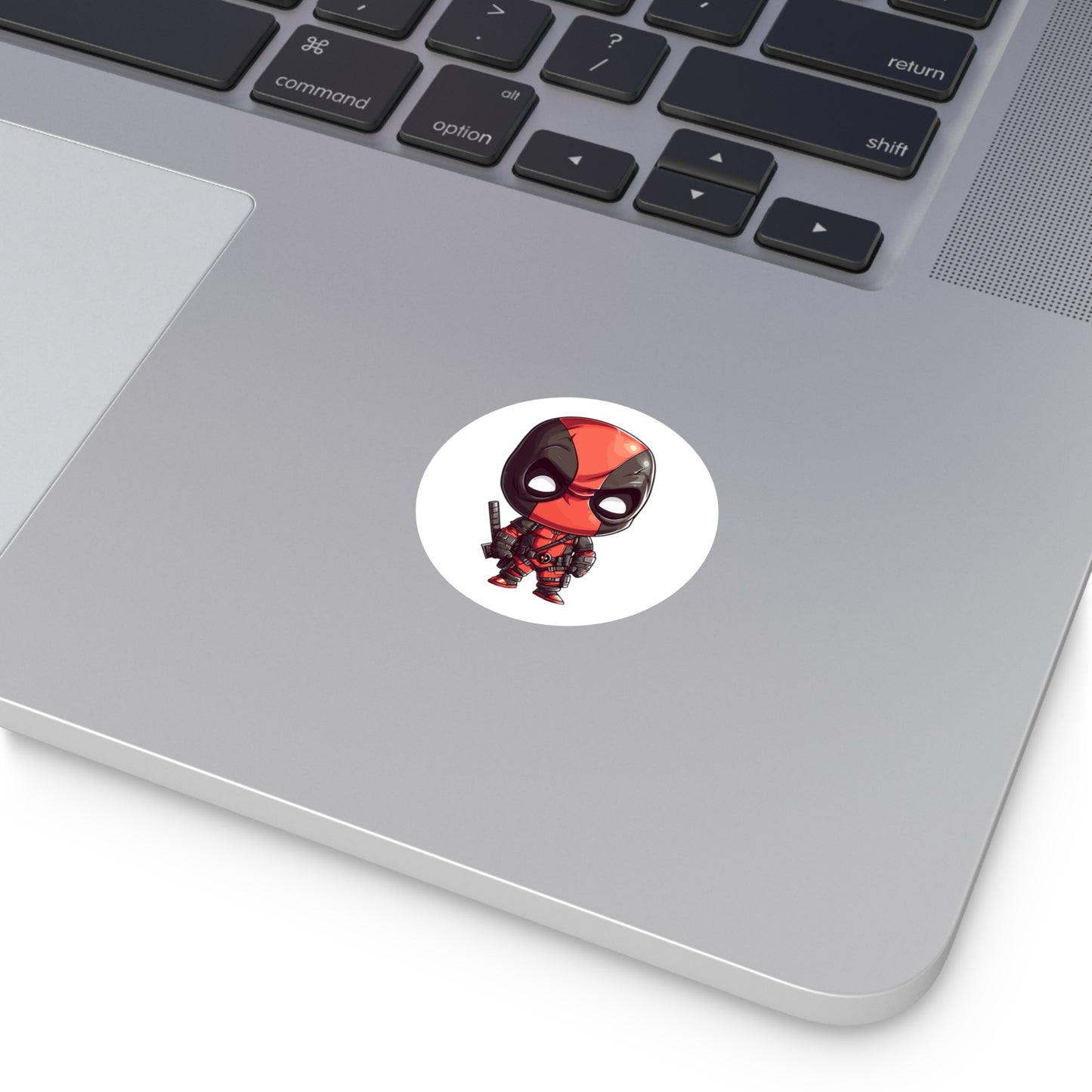 Chibi Deadpool Round Vinyl Stickers