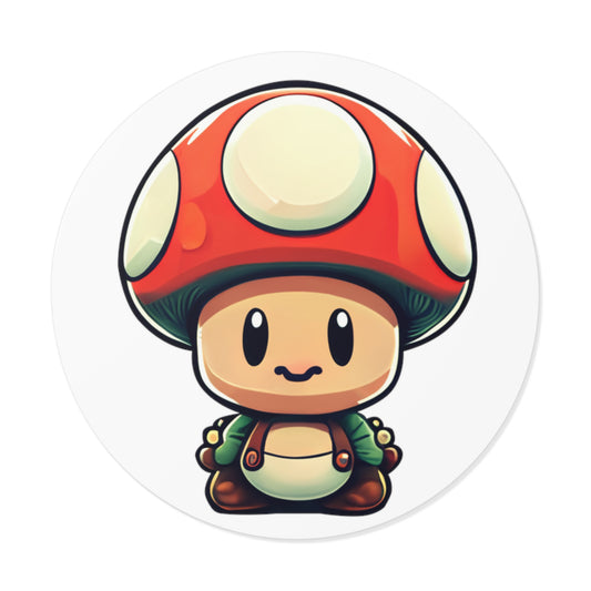 Toad Round Vinyl Stickers