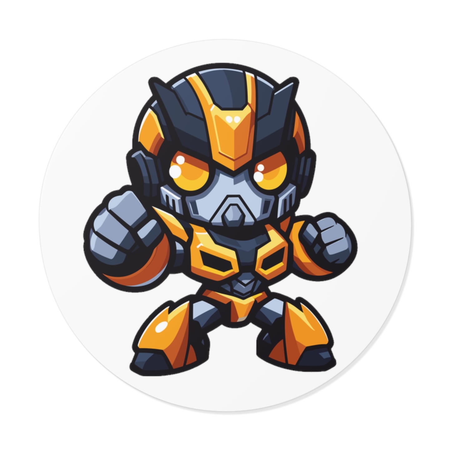 Bumblebee V3 Round Vinyl Stickers