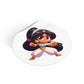 Jasmine Round Vinyl Stickers