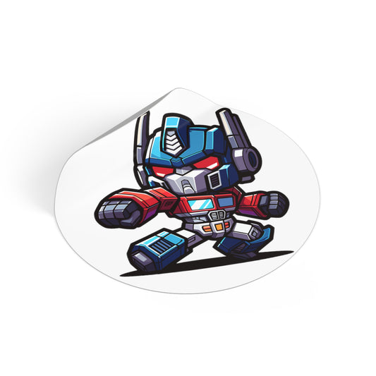 Optimus Prime Round Vinyl Stickers