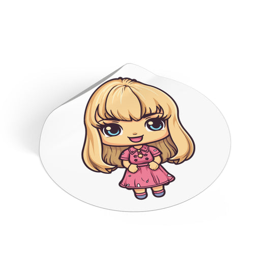 Barbie V5 Round Vinyl Stickers