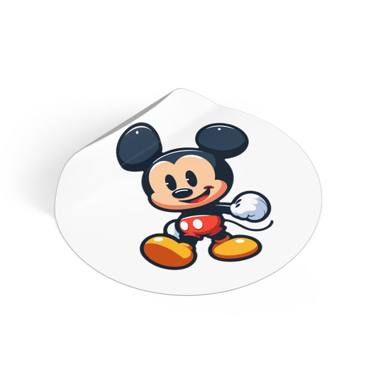 Mickey Round Vinyl Stickers