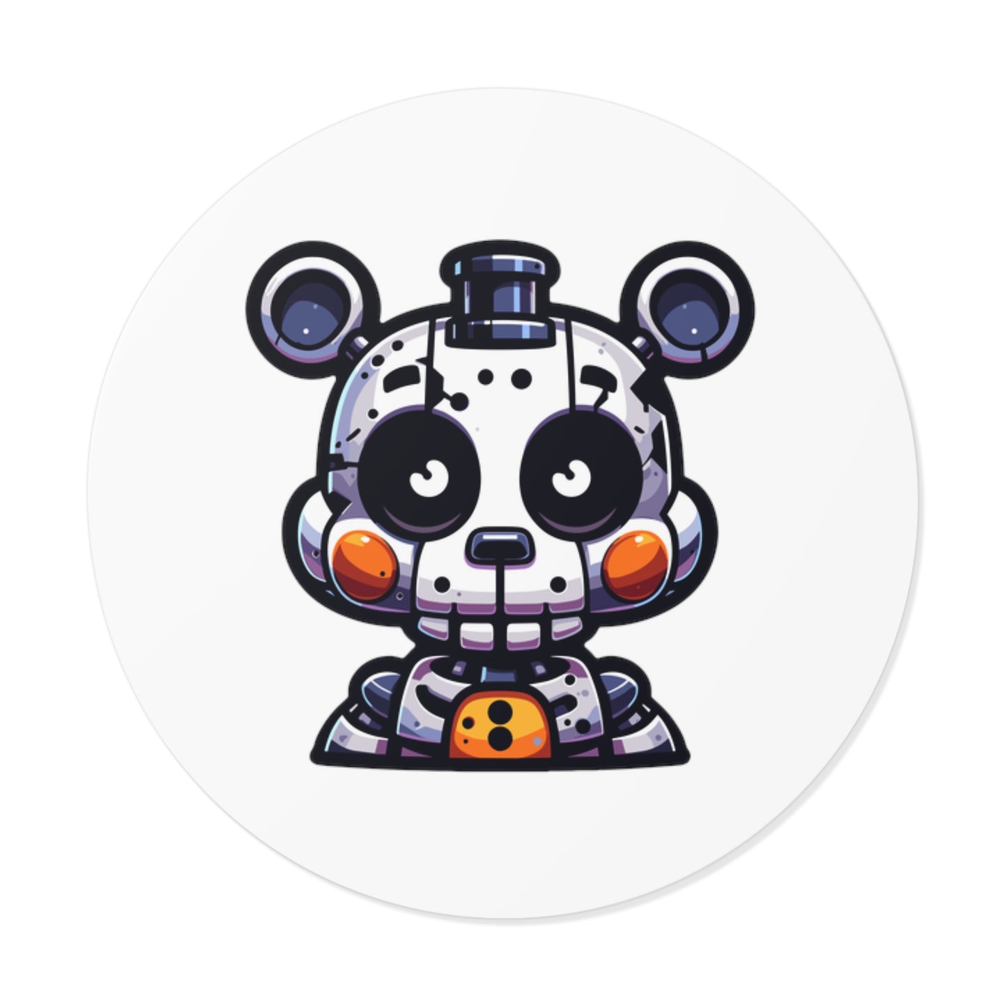 FNAF Yendo Round Vinyl Stickers