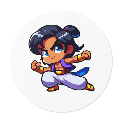 Aladdin Round Vinyl Stickers