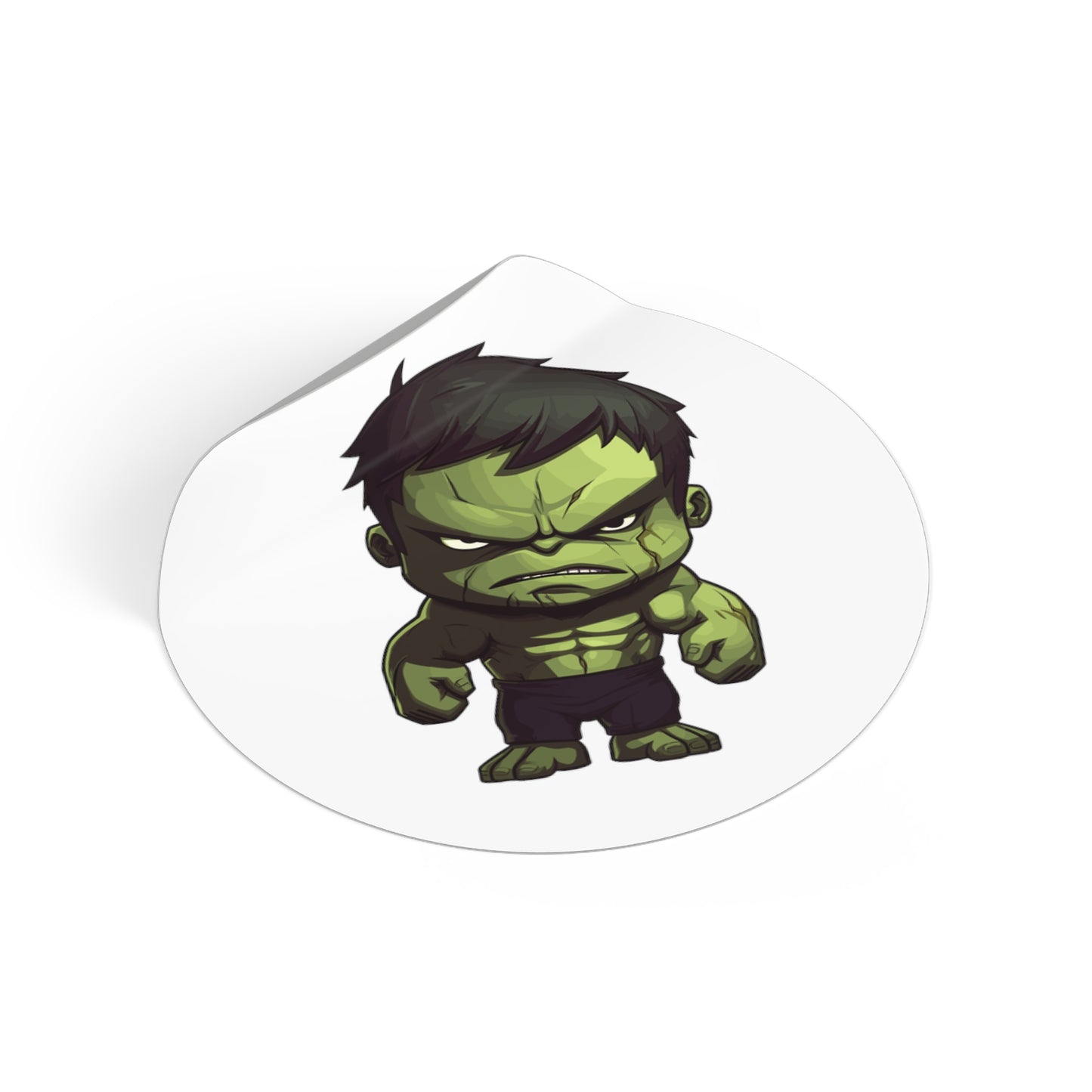 Incredible Hulk Round Vinyl Stickers