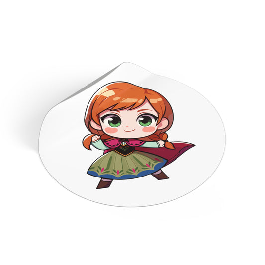 Anna Round Vinyl Stickers