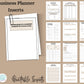 Business Planner Inserts Package, Instant Download, Printable Inserts