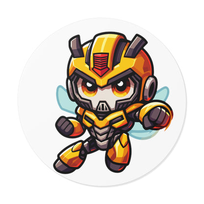 Bumblebee V2 Round Vinyl Stickers