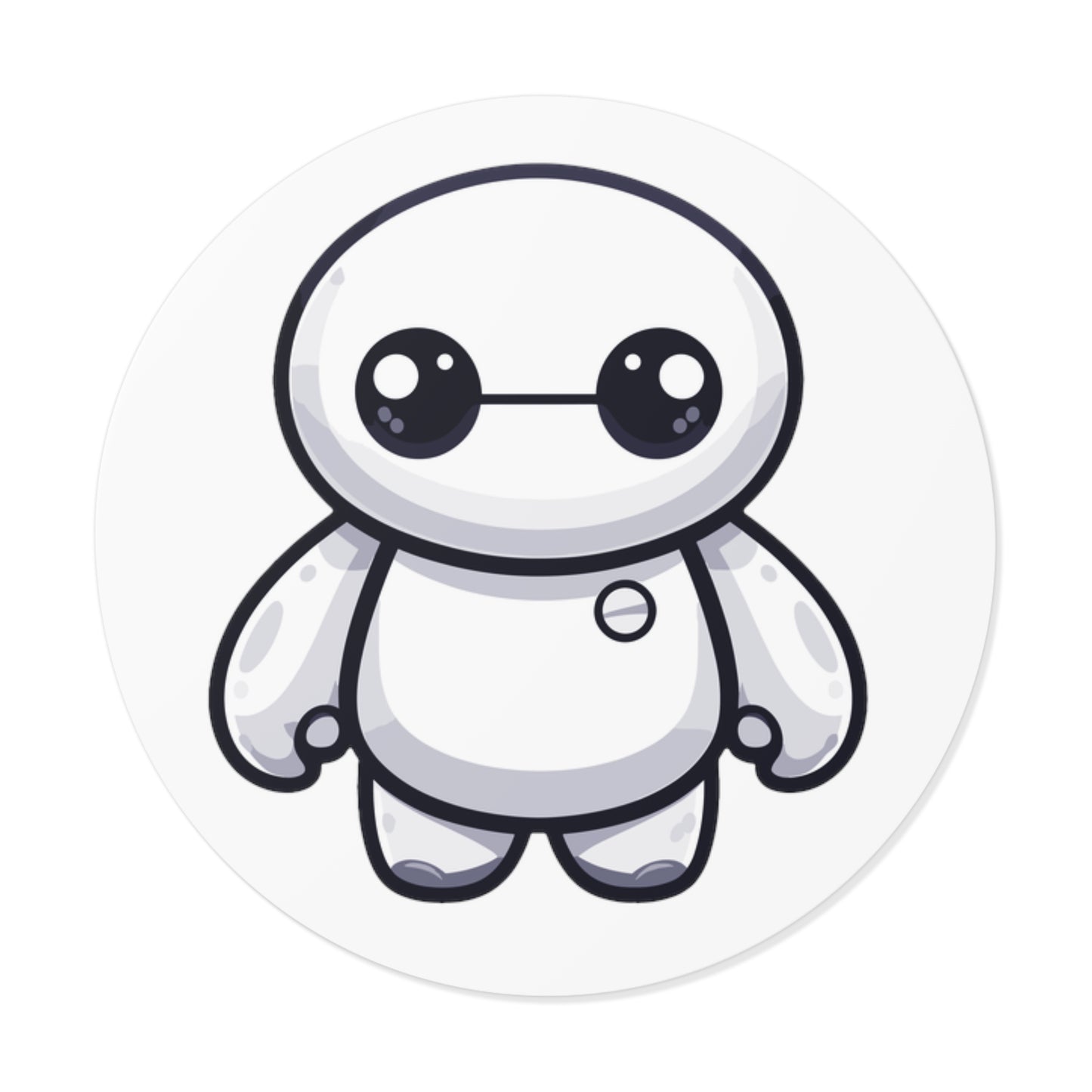 Baymax Round Vinyl Stickers