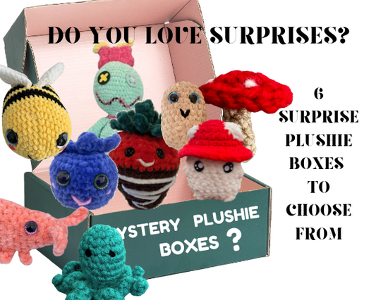 Mystery Plushie Box, Surprise Plushie Box, Trendy Grab Bag, Random Surprise Plushie Box