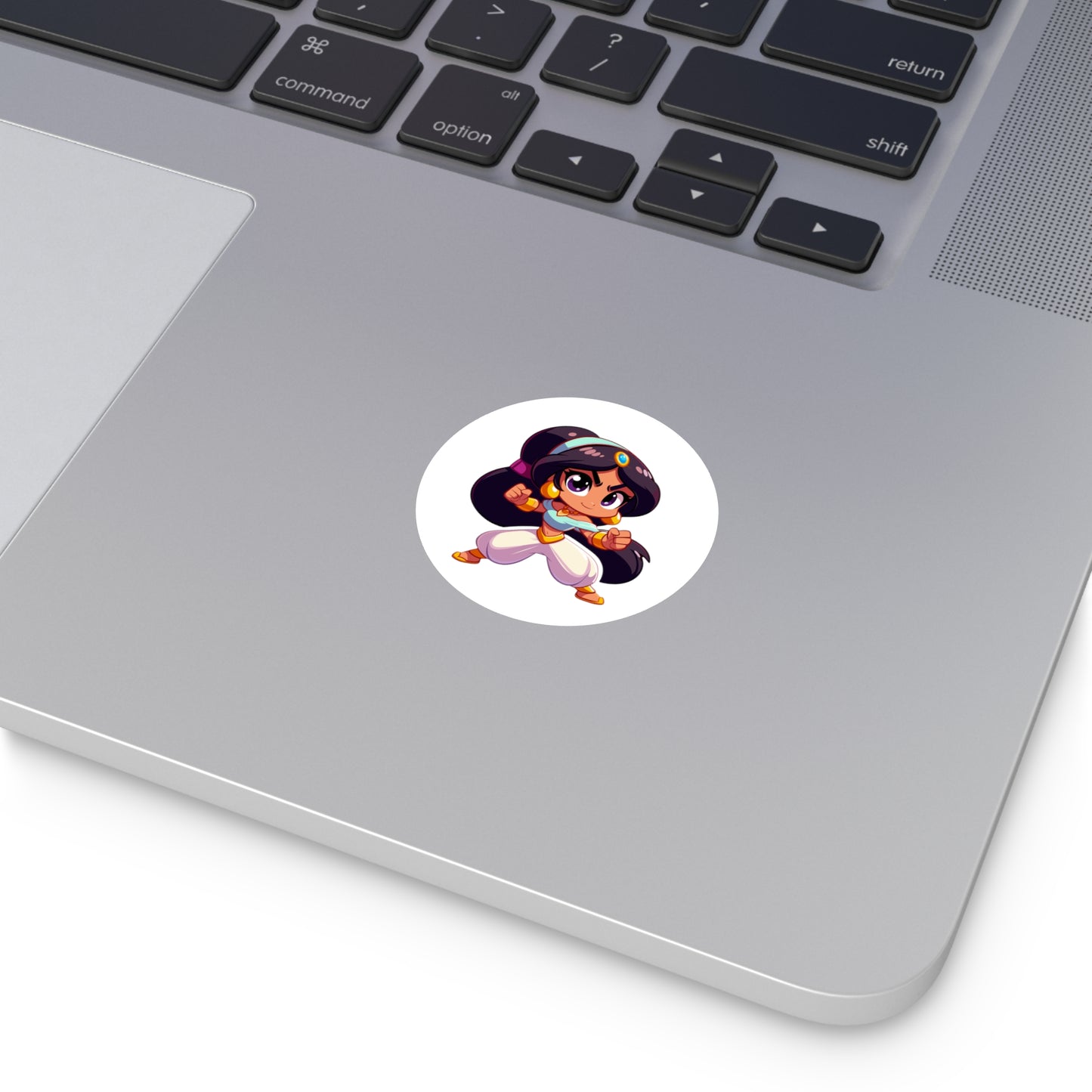 Jasmine Round Vinyl Stickers