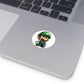 Luigi Round Vinyl Stickers