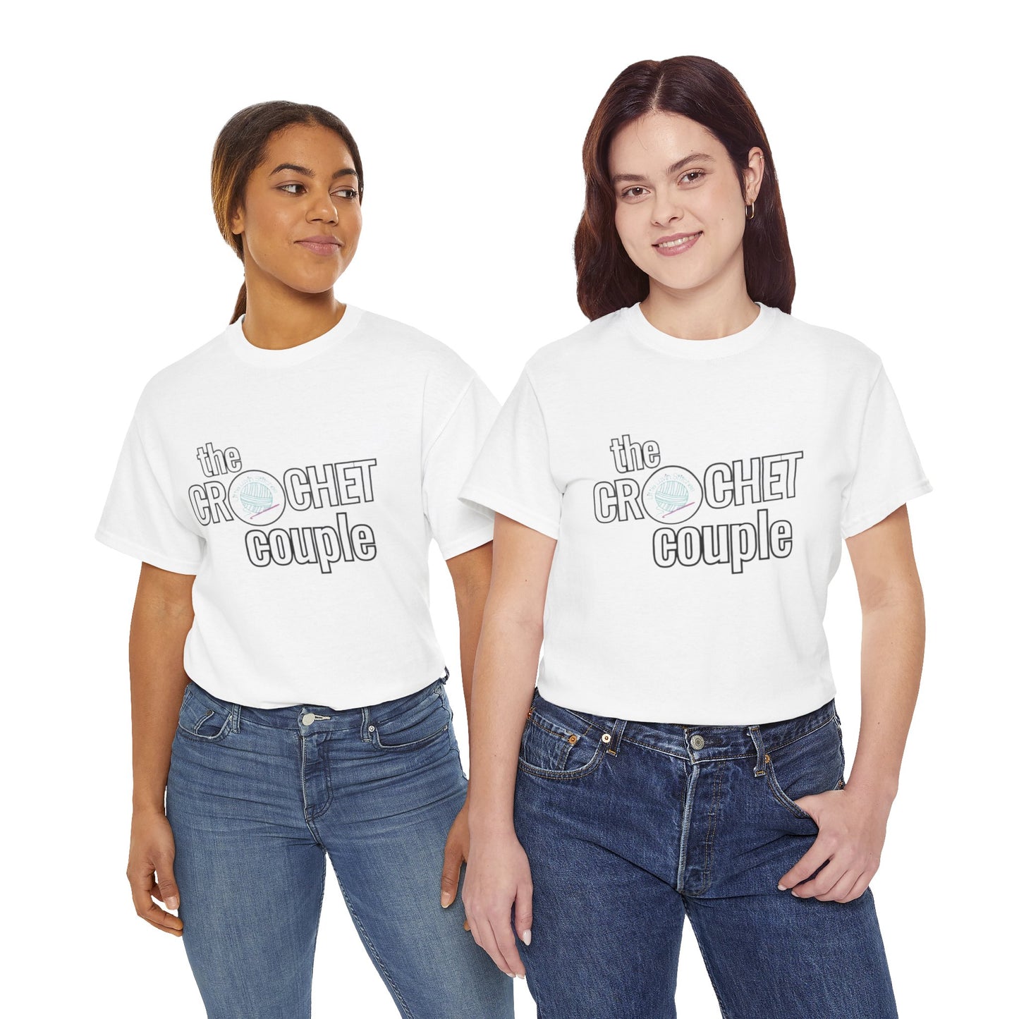 Cute Couple T-shirt, Unisex Heavy Tee