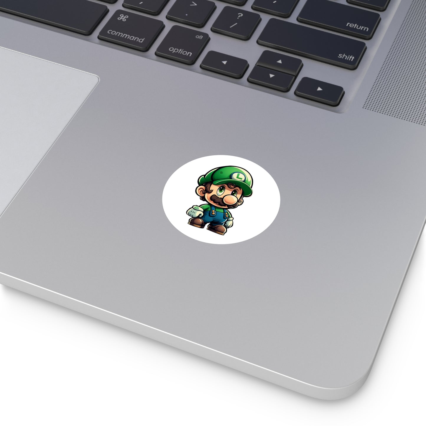 Luigi Round Vinyl Stickers