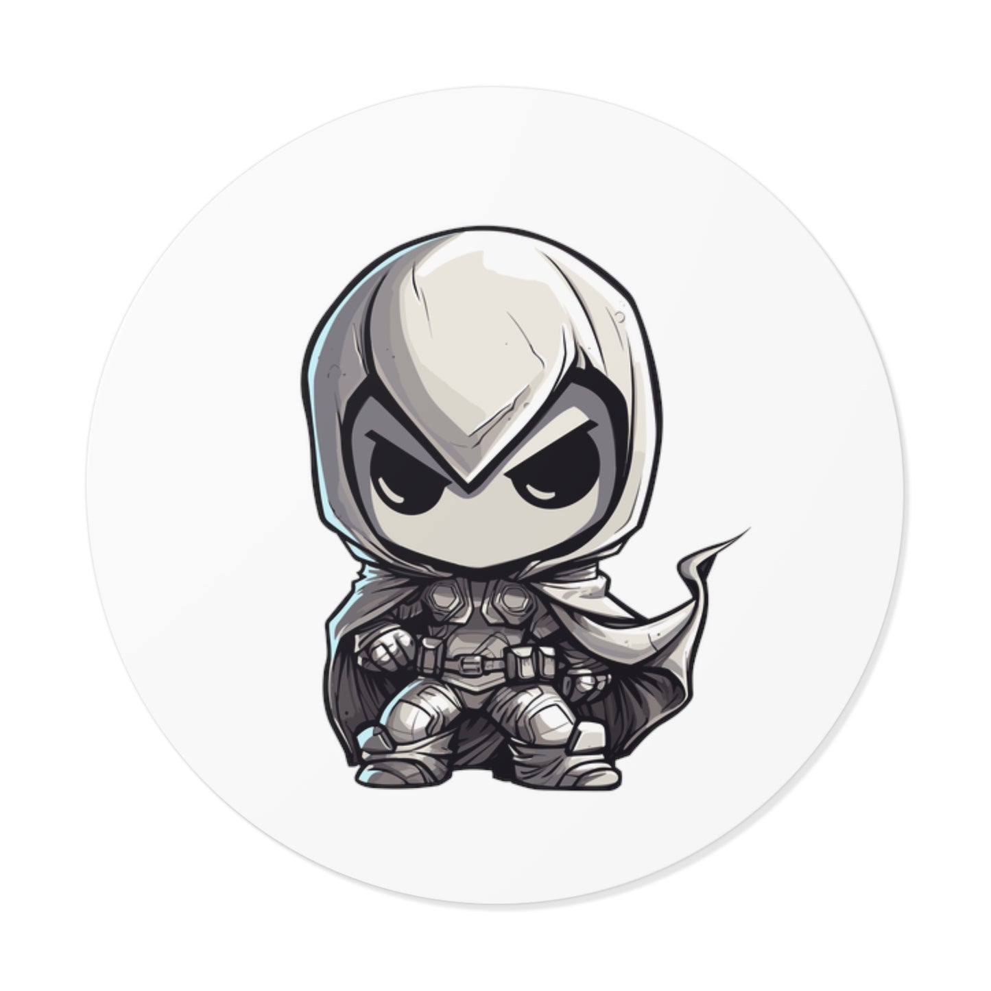 Moon Knight Round Vinyl Stickers