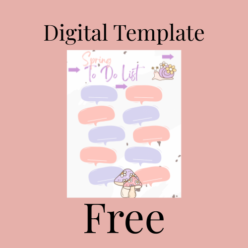 Spring To-Do List, Free To-Do List
