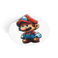 Mario Round Vinyl Stickers