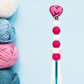 Nurse Heart Beaded Crochet Hook