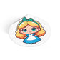 Alice Round Vinyl Stickers - Little Luvin Stitches
