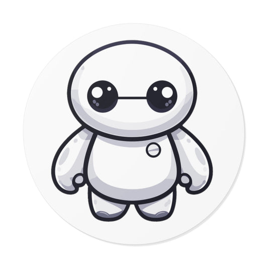 Baymax Round Vinyl Stickers - Little Luvin Stitches