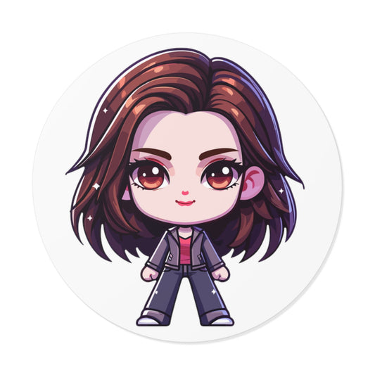 Bella Swan Round Vinyl Stickers - Little Luvin Stitches