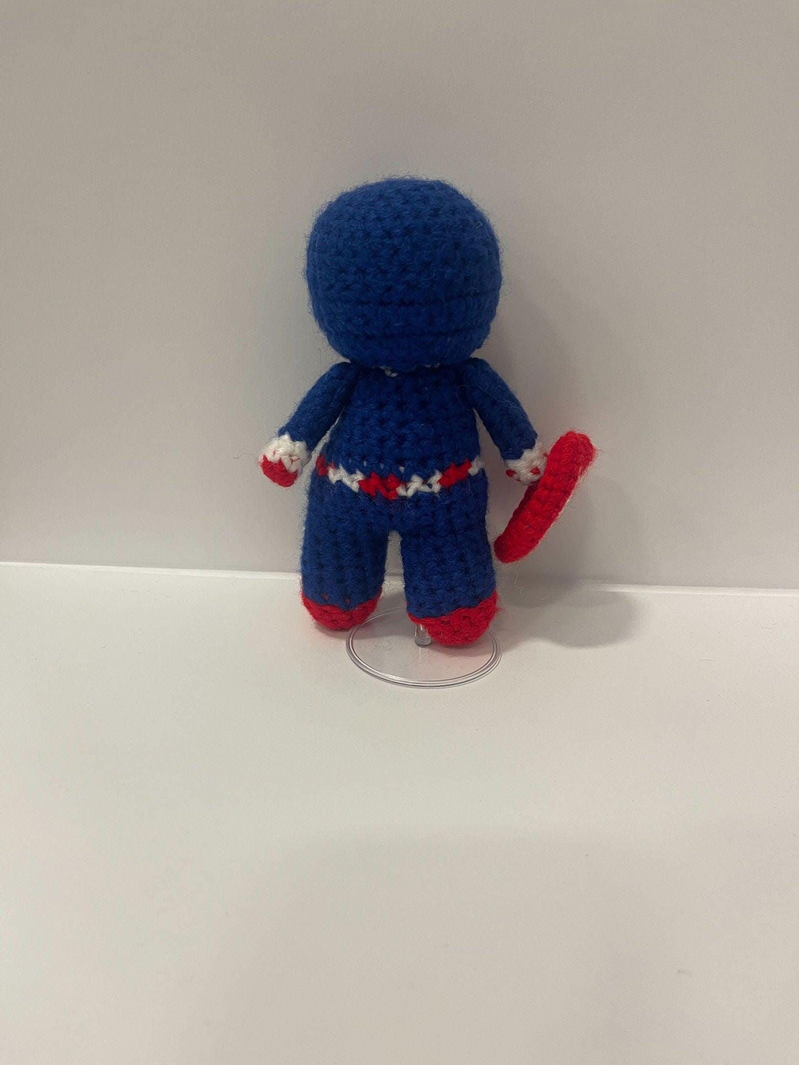 Captain America Super Hero Handmade Plushie - Little Luvin Stitches