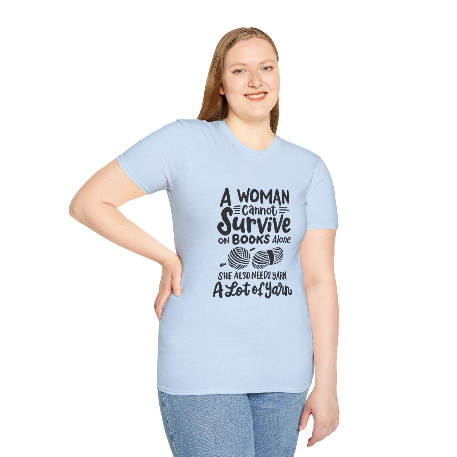 Cute Crochet Themed Unisex Softstyle T-shirt - Little Luvin Stitches
