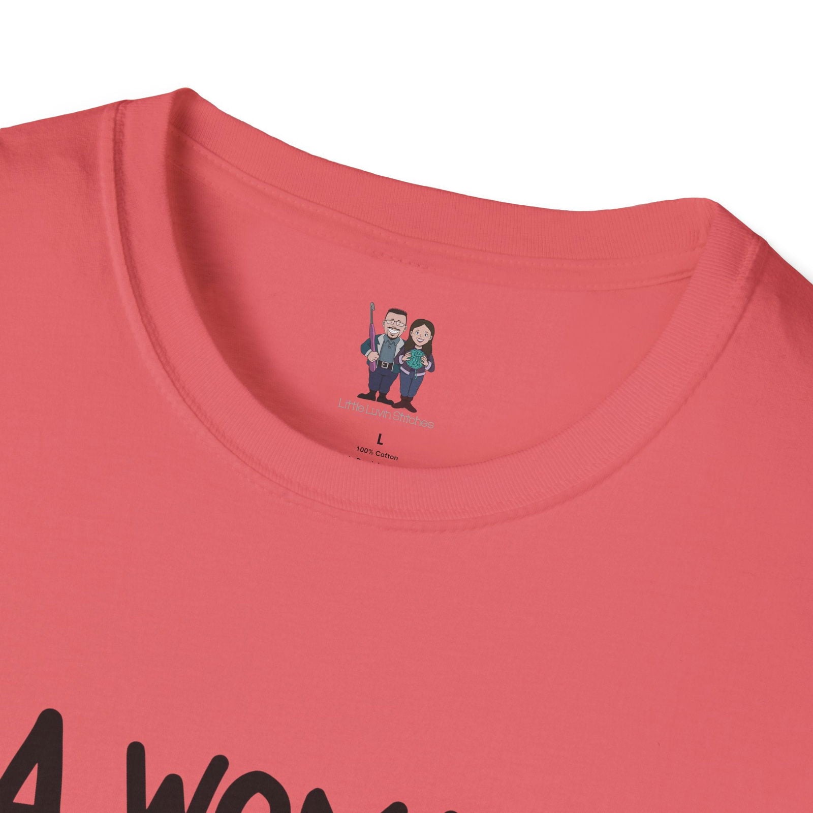Cute Crochet Themed Unisex Softstyle T-shirt - Little Luvin Stitches