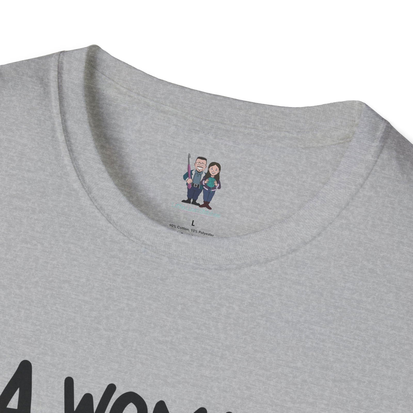 Cute Crochet Themed Unisex Softstyle T-shirt - Little Luvin Stitches