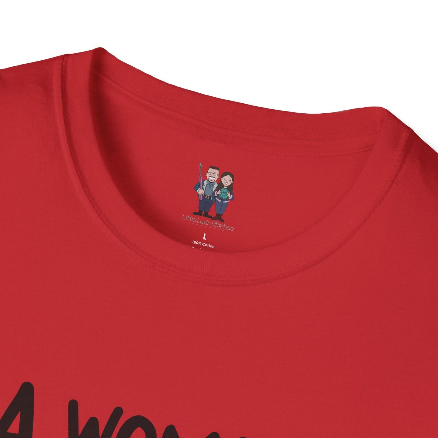 Cute Crochet Themed Unisex Softstyle T-shirt - Little Luvin Stitches