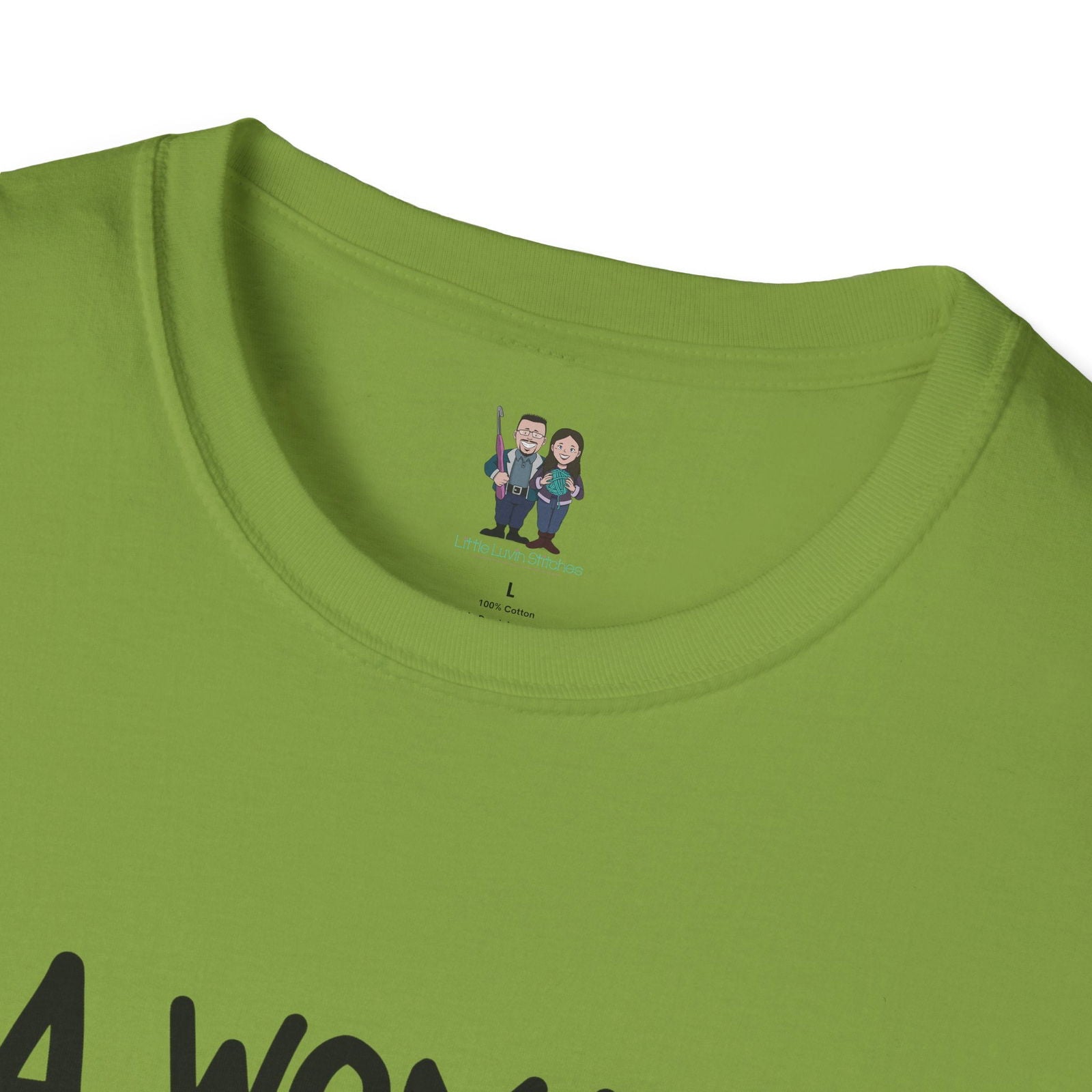 Cute Crochet Themed Unisex Softstyle T-shirt - Little Luvin Stitches