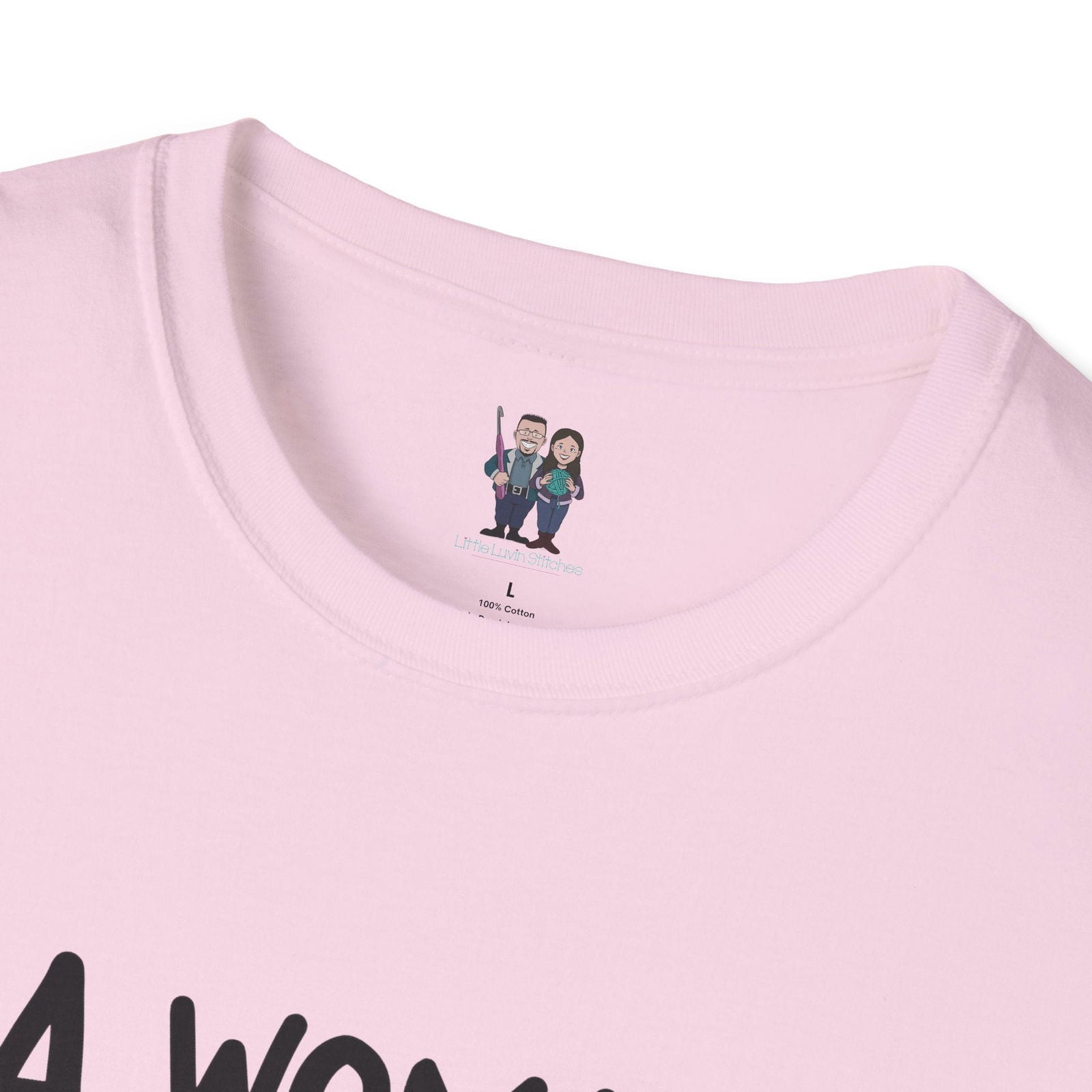 Cute Crochet Themed Unisex Softstyle T-shirt - Little Luvin Stitches