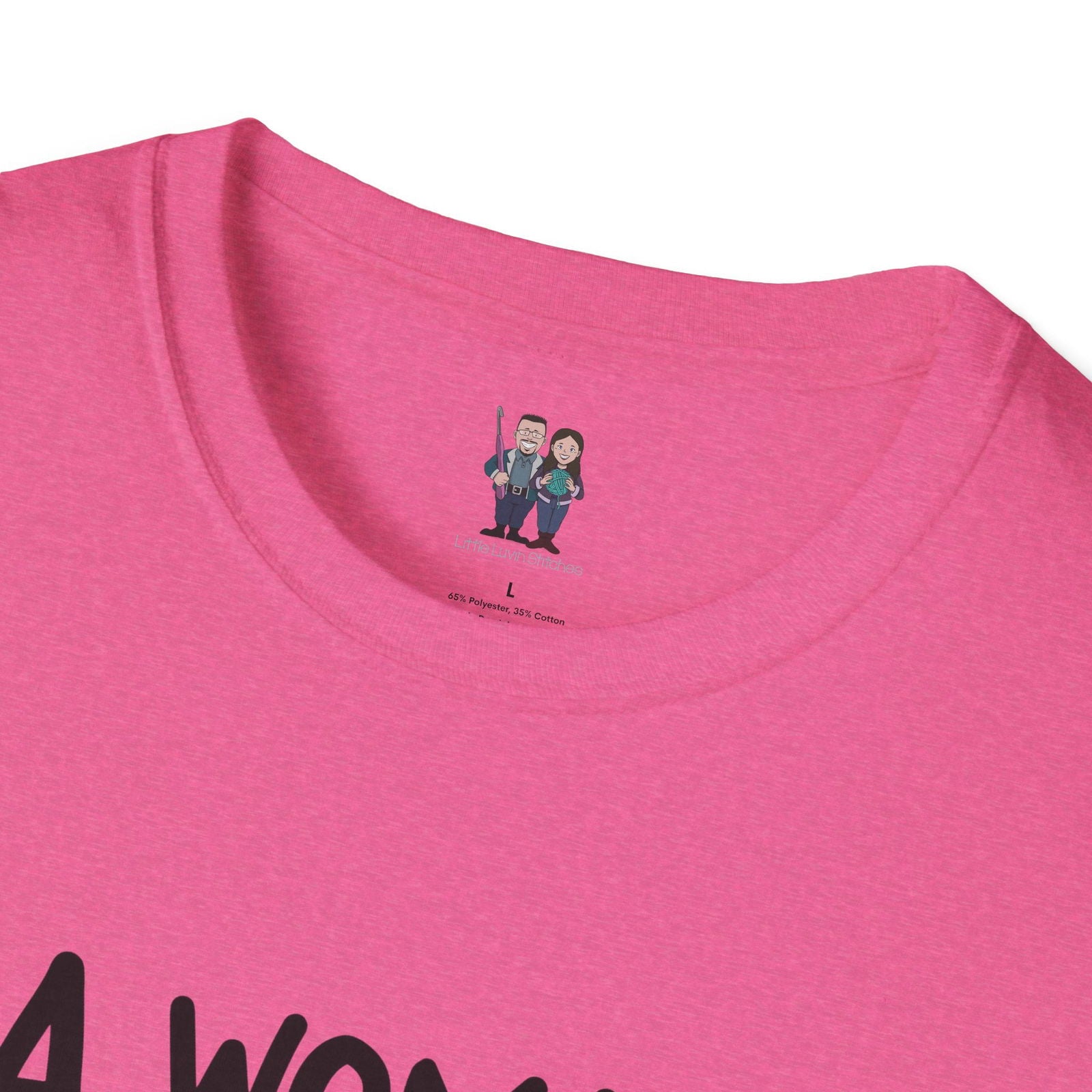 Cute Crochet Themed Unisex Softstyle T-shirt - Little Luvin Stitches